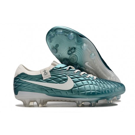 Nike Tiempo legend X Elite FG Emerald - Turkos Vit LIMITED EDITION