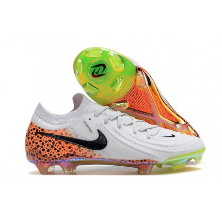 Fotbollsskor Nike Phantom GX Elite FG Vit Svart Orange