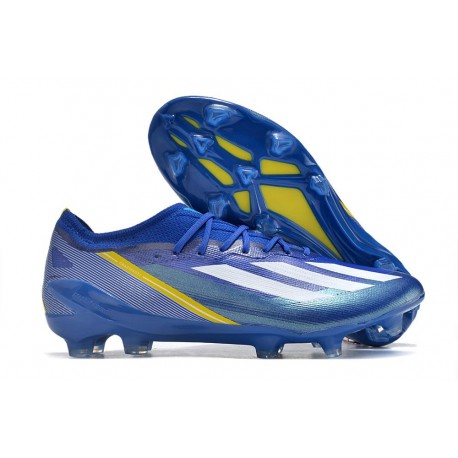 Fotbollsskor adidas X Crazyfast Messi .1 FG Park Gen10s - Lucid Blue Blue Burst Vit