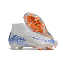 Nike Air Zoom Mercurial Superfly X Elite FG Blueprint Vit Blå