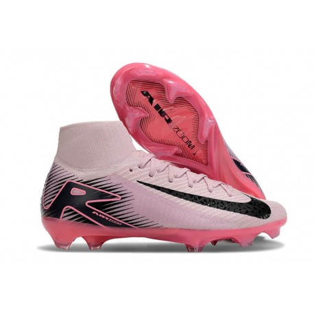 Nike Air Zoom Mercurial Superfly X Elite FG Rosa Svart