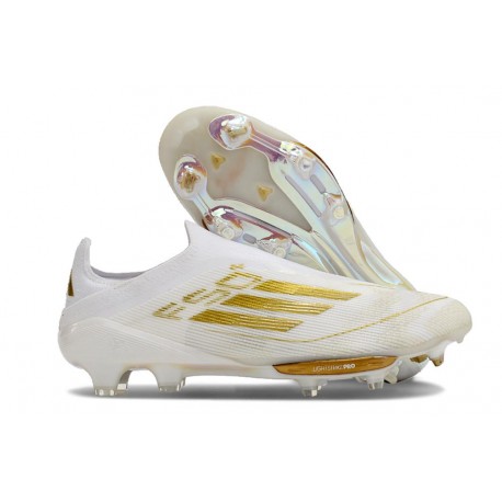 Fotbollsskor för Män adidas F50 + FG Vit Guld