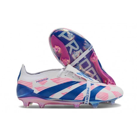 Fotbollsskor adidas Predator 24 Elite FT FG Reemergence -Vit Blå Rosa