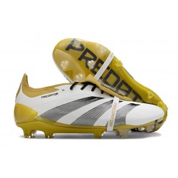 Fotbollsskor adidas Predator 24 Elite FT FG Vit Guld Silver