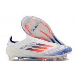 Fotbollsskor Adidas F50 Elite LL FG Vit Blå Röd