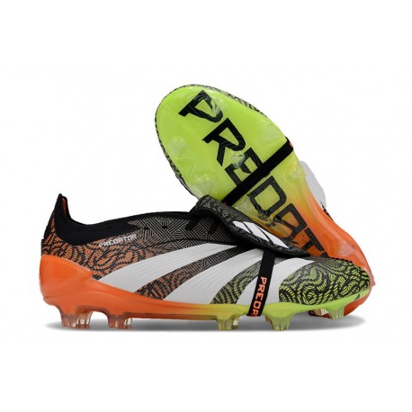 Fotbollsskor adidas Predator 24 Elite FT FG Orange Svart Vit Grön