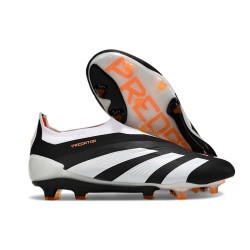 Adidas Predator Elite Laceless FG Fotbollsskor Svart Vit Orange