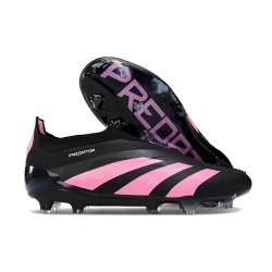 Adidas Predator Elite Laceless FG Fotbollsskor Svart Rosa