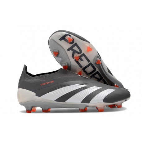 Adidas Predator Elite Laceless FG Svart Vit