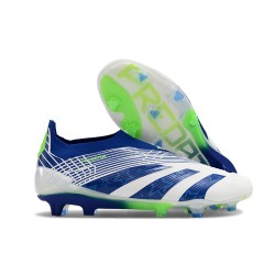 Adidas Predator Elite Laceless FG Fotbollsskor Vit Blå Grön