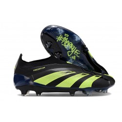 Adidas Predator Elite Laceless FG Fotbollsskor Svart Grön