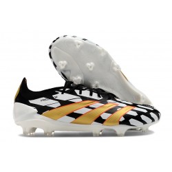 Adidas Predator 24 Elite FG Svart Vit Guld