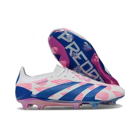 Adidas Predator 24 Elite FG Reemergence -Vit Blå Rosa