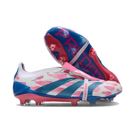 Adidas Predator Elite Fold-over Tongue FG Reemergence - Vit Blå Rosa