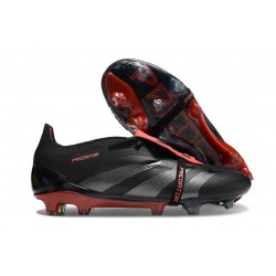 Adidas Predator Elite Fold-over Tongue FG Svart Röd