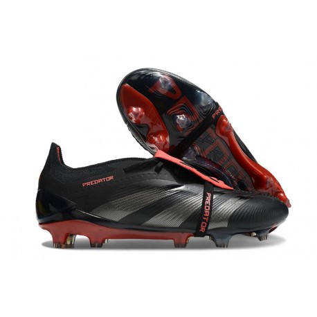 Adidas Predator Elite Fold-over Tongue FG Svart Röd