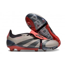 Adidas Predator Elite Fold-over Tongue FG Vivid Horizon - Silver Röd Svart