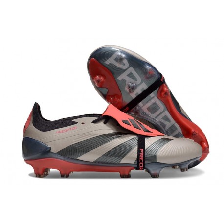 Adidas Predator Elite Fold-over Tongue FG Vivid Horizon - Silver Röd Svart