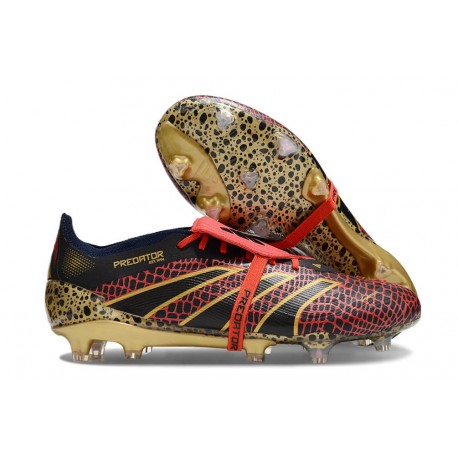 Adidas Predator Elite Fold-over Tongue FG Year Of The Snake - Röd Guld Svart