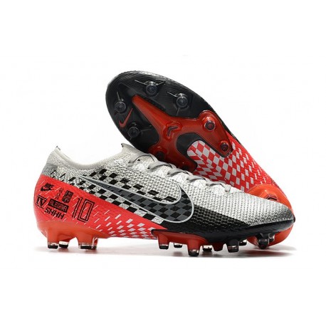 Fotbollsskor Nike Mercurial Vapor 13 Elite AG-Pro Krom svart röd