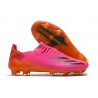 adidas X Ghosted.1 FG fotbollsskor Superspectral - Rosa Svart Orange
